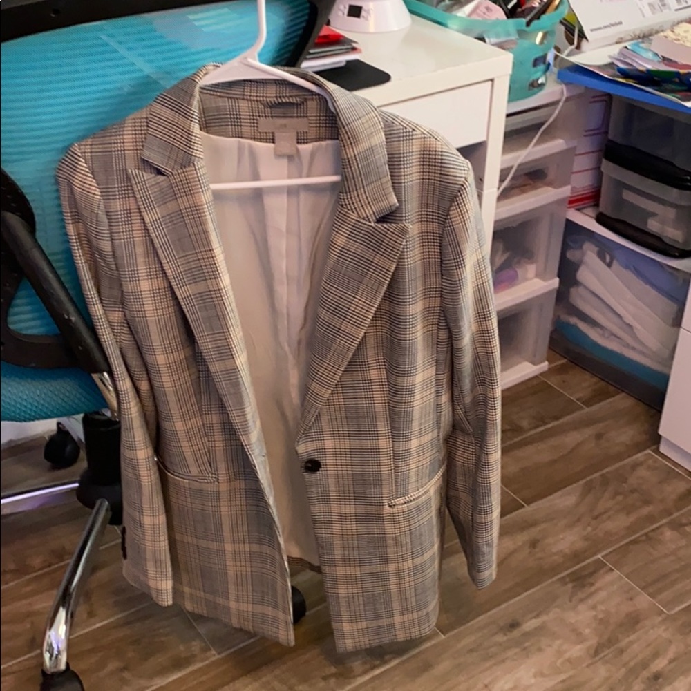patterned blazer